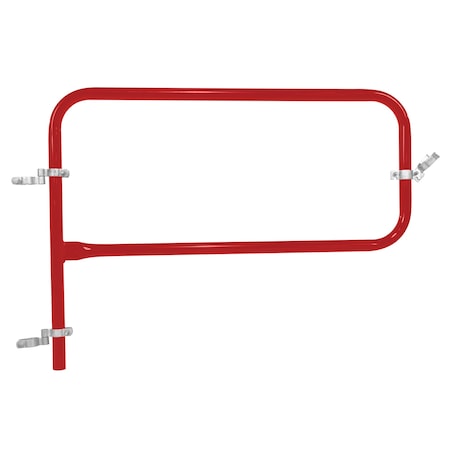 Vestil RED PIPE SAFETY RAILING GATE-P SHAPED 48X36 VDKR-G4-RD